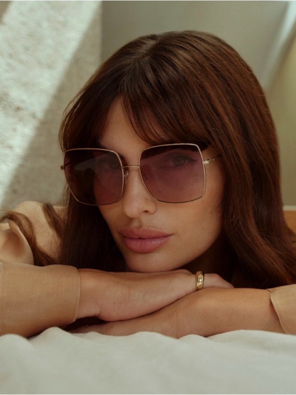 CHRISTIAN DIOR Metal Stellaire 1 Square Sunglasses Gold